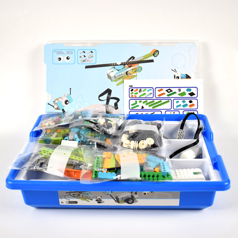 wedo2.0兼容樂(lè)高機(jī)器人可編程scratch套裝45300教具教材電動(dòng)套裝