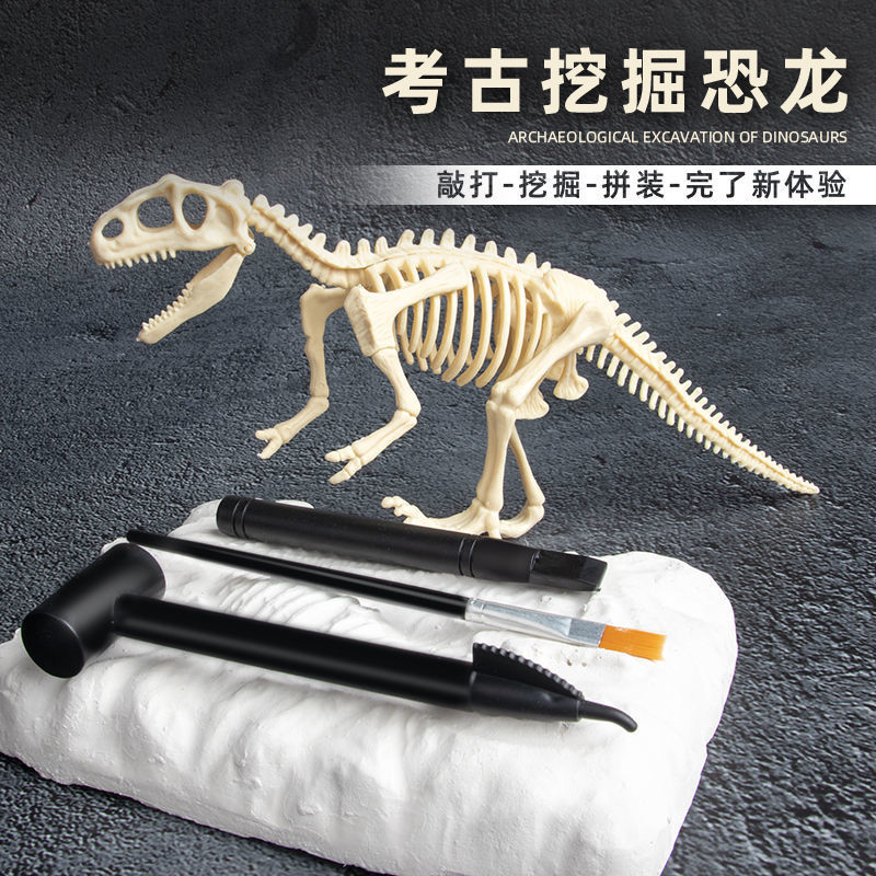 Cross border archaeological toys dinosaur fossils children diy manual blind box assembly dinosaur ex