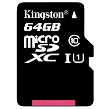 金士頓（Kingston）64GB 80MB/s TF(Micro SD) Class10 UHS-I高速存儲(chǔ)卡