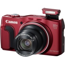 佳能（Canon） PowerShot SX700 HS 數(shù)碼相機 紅色（1610萬像素 30倍光變 3英寸高清屏 25mm廣角 WiFi/NFC）