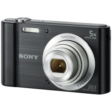 索尼（SONY） DSC-W800 數碼相機 黑色（2010萬像素 5倍光學變焦 2.7英寸屏 26mm廣角）